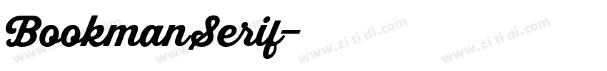 BookmanSerif字体转换