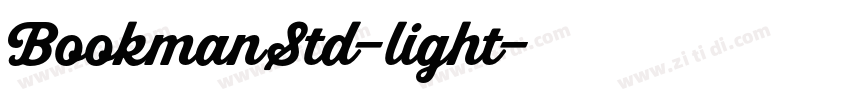 BookmanStd-light字体转换