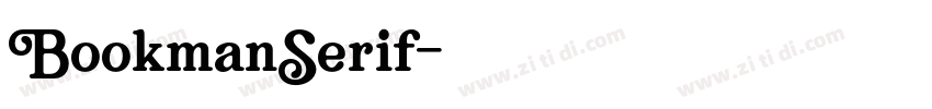 BookmanSerif字体转换
