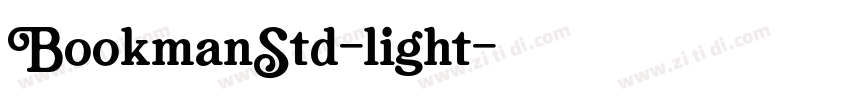BookmanStd-light字体转换