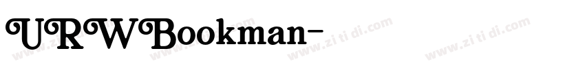 URWBookman字体转换