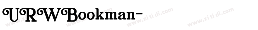 URWBookman字体转换