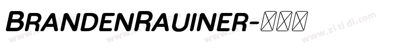 BrandenRauiner字体转换