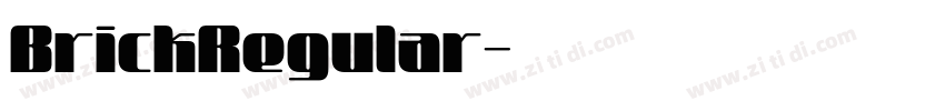 BrickRegular字体转换