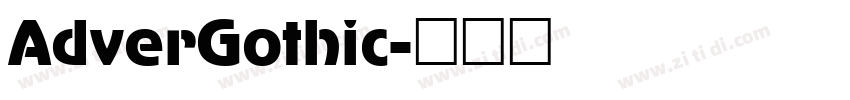 AdverGothic字体转换