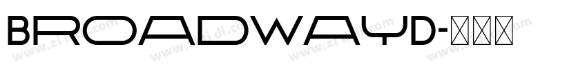 BroadwayD字体转换