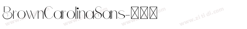 BrownCarolinaSans字体转换