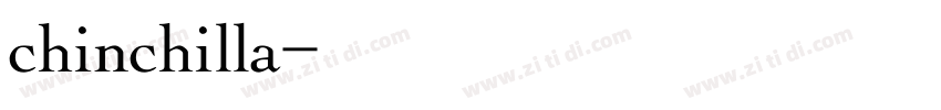 chinchilla字体转换