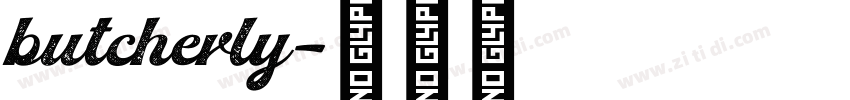 butcherly字体转换