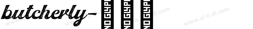 butcherly字体转换