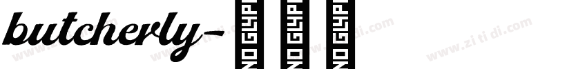 butcherly字体转换