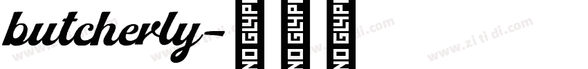 butcherly字体转换