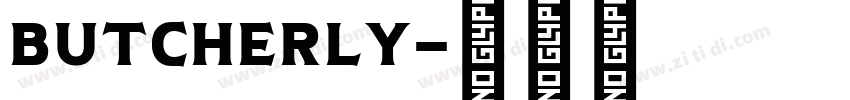 butcherly字体转换