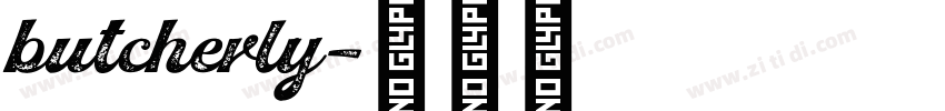 butcherly字体转换