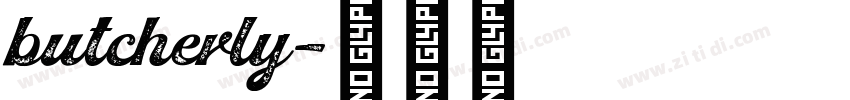 butcherly字体转换