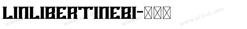 LinlibertineBI字体转换