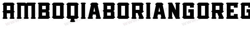 AmboqiaBoriangoRegul字体转换
