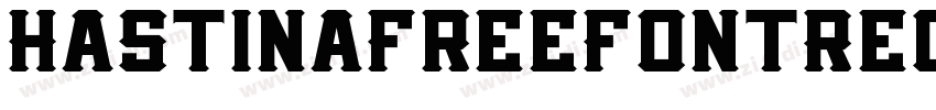 HastinaFreeFontRegul字体转换
