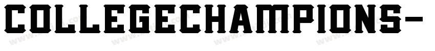 collegechampions字体转换