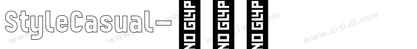 StyleCasual字体转换