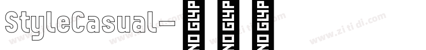 StyleCasual字体转换