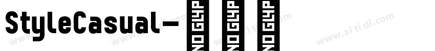 StyleCasual字体转换