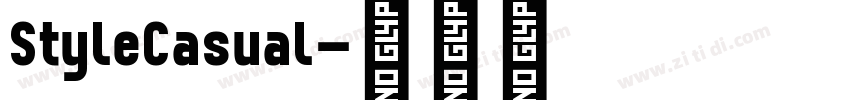 StyleCasual字体转换