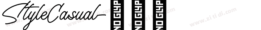 StyleCasual字体转换