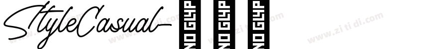 StyleCasual字体转换