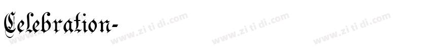 Celebration字体转换