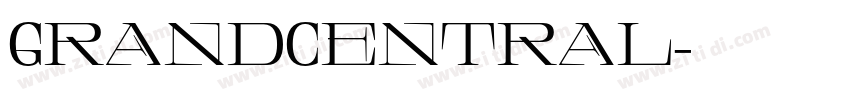 GrandCentral字体转换
