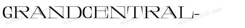 GrandCentral字体转换