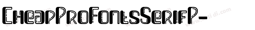 CheapProFontsSerifP字体转换