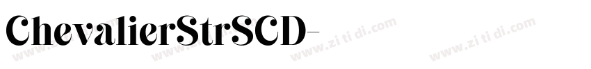 ChevalierStrSCD字体转换