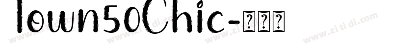 Town50Chic字体转换