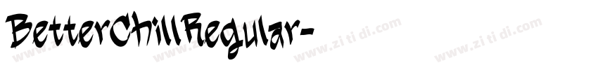 BetterChillRegular字体转换