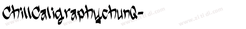 ChillCaligraphychunQ字体转换