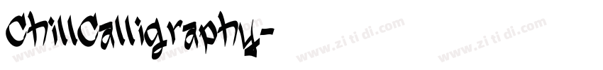 ChillCalligraphy字体转换