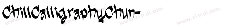 ChillCalligraphyChun字体转换