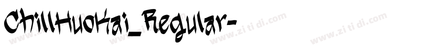 ChillHuoKai_Regular字体转换