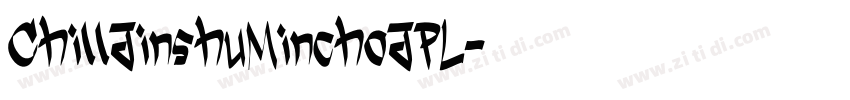 ChillJinshuMinchoJPL字体转换