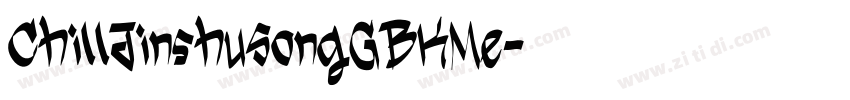ChillJinshuSongGBKMe字体转换
