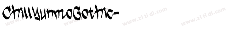 ChillYunmoGothic字体转换