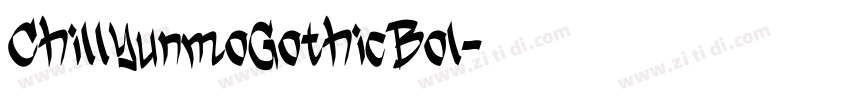 ChillYunmoGothicBol字体转换