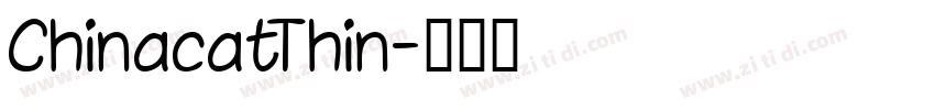 ChinacatThin字体转换