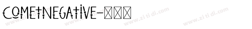 CometNegative字体转换