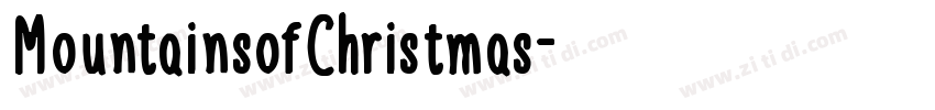 MountainsofChristmas字体转换