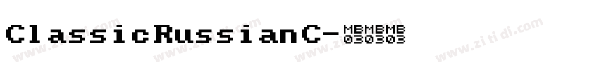 ClassicRussianC字体转换