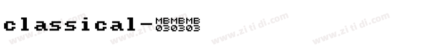 classical字体转换
