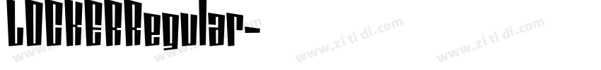 LOCKERRegular字体转换